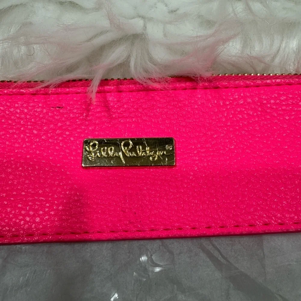 Lilly Pulitzer Neon Pink Clear bag